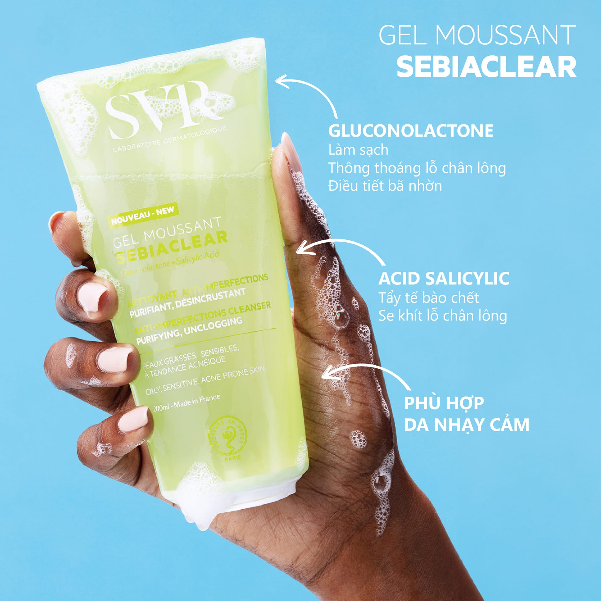 SVR Sebiaclear Gel Moussant 400 ml miniature 3