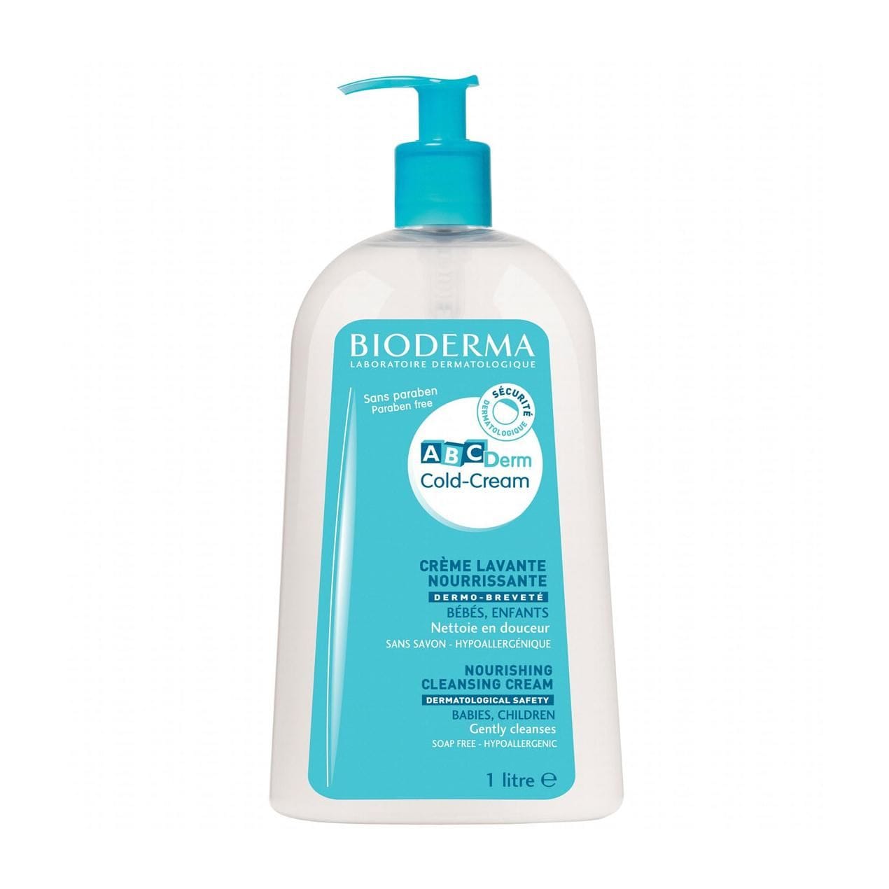 BIODERMA ABCDERM CREME LAVANTE 1L – BIODERMA – vue 1