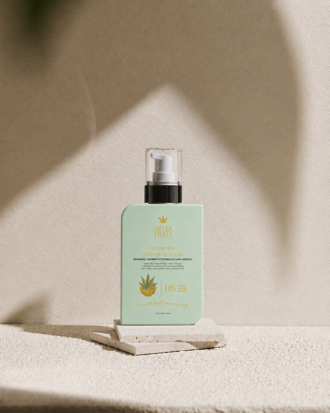 GREEN VELVET Shampooing Anti-Chute au CBD – 250 ml – SOMACAN – vue 1