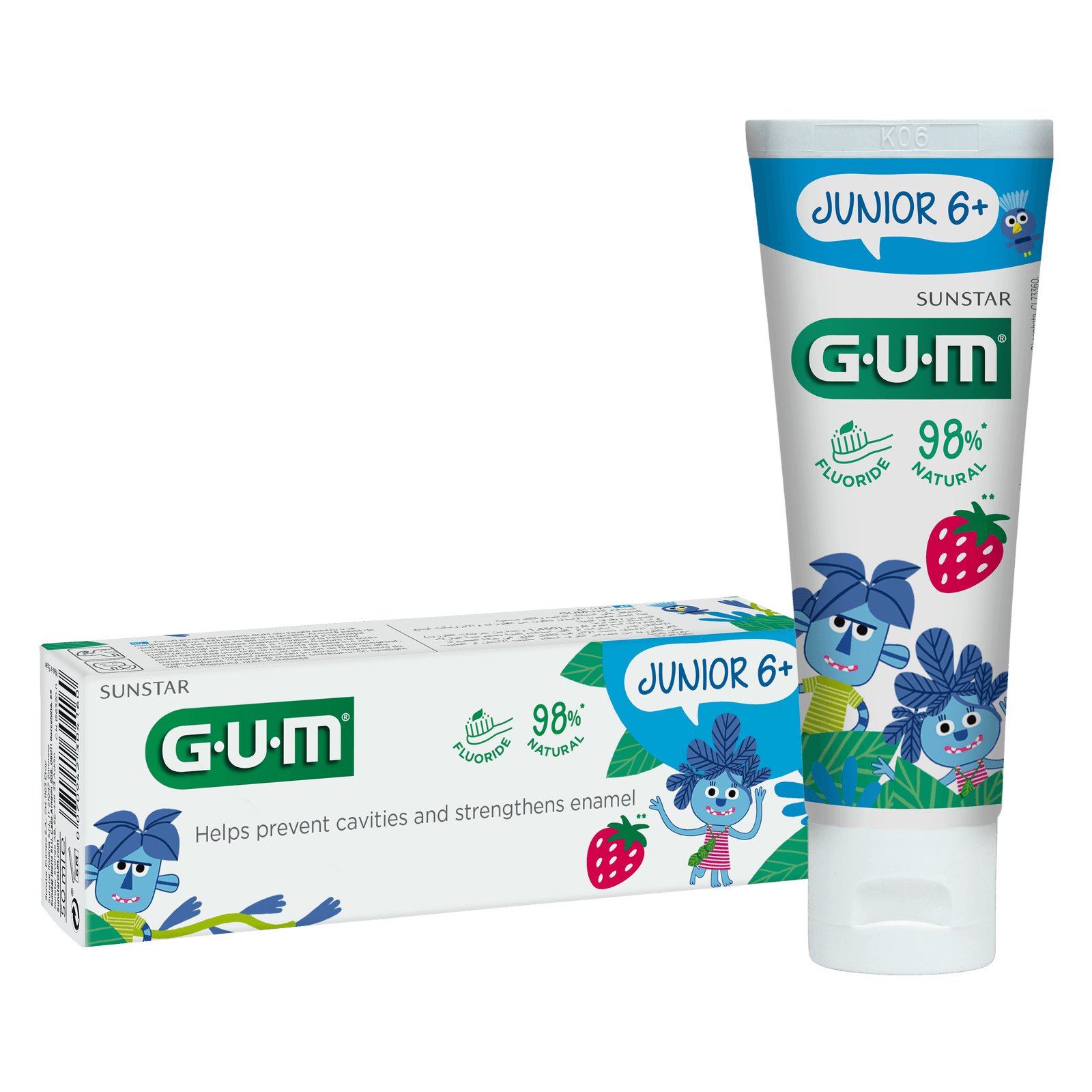 GUM JUNIOR TOOTHPASTE +6 YEARS 50ML 3004 – GUM – vue 1