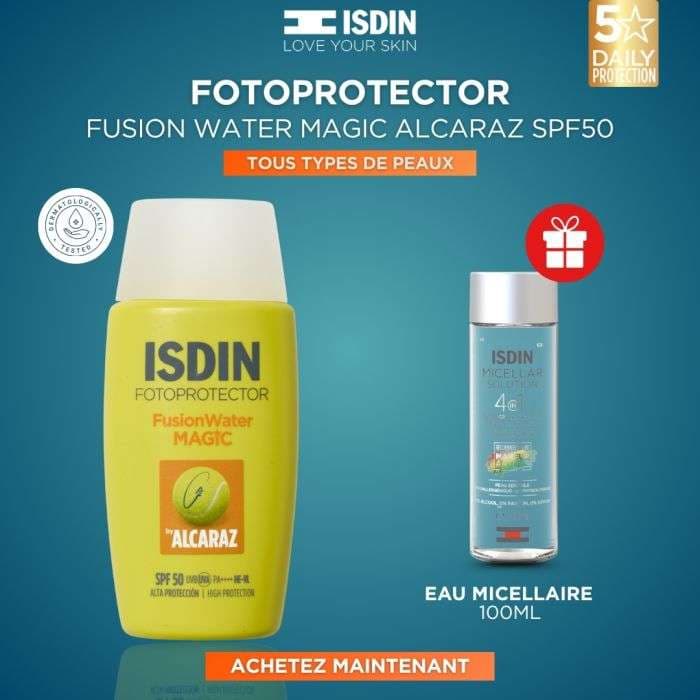 ISDIN FOTOPROTECTOR FUSION WATER MAGIC BY ALCARAZ SPF50+ 50ML