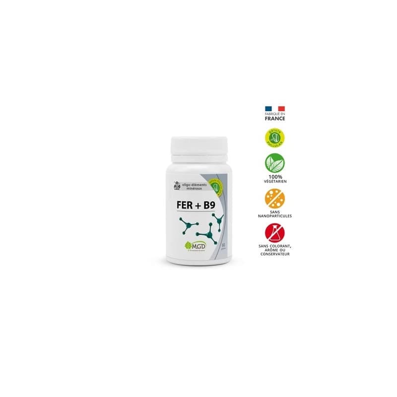MGD FER+B9 VITAMINE E 60 GELULES
