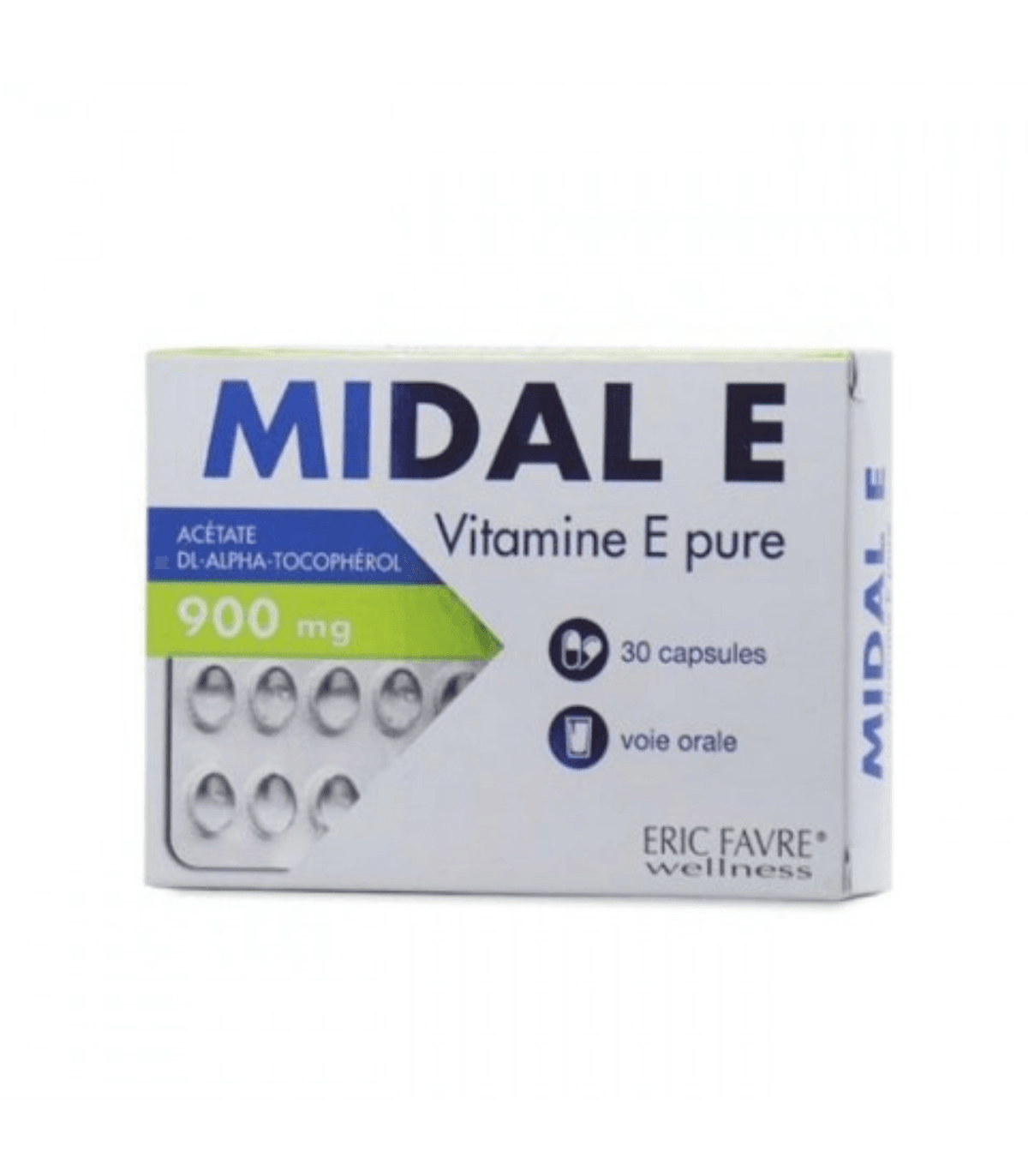 MIDAL E VIT E PURE 30 CAPSULES – ERIC FAVRE – vue 1
