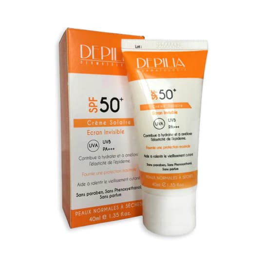DEPILIA ECRAN INVISIBLE CREME SOLAIRE SPF50+ 50ML