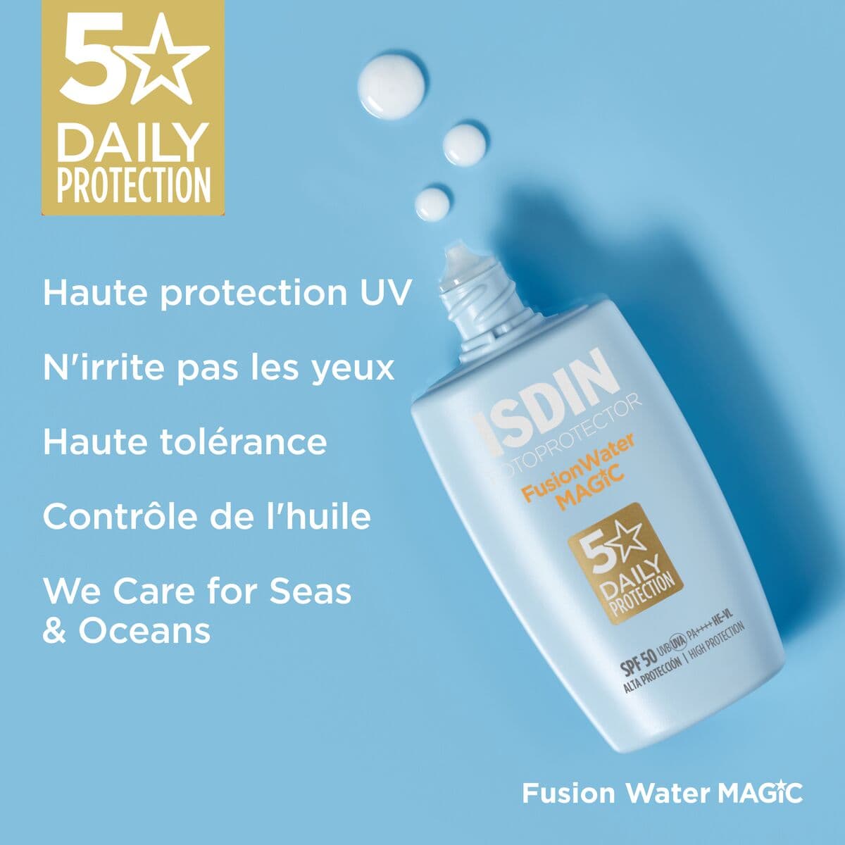 ISDIN FOTOPROTECTOR FUSION WATER MAGIC BY ALCARAZ SPF50+ 50ML