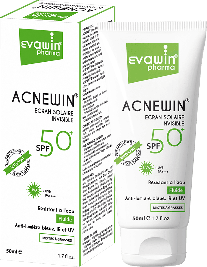 ACNEWIN INVISIBLE FLUID SUNSCREEN 50ML – EVAWIN PHARMA – vue 1