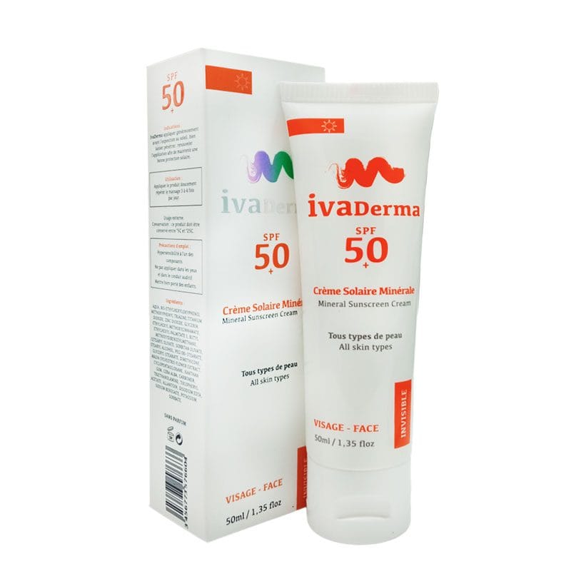 IVADERMA ECRAN MINERALE SPF50+ 50ML – IVADERMA – vue 1