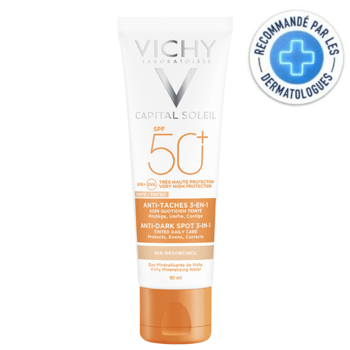 VICHY CAPITAL SOLEIL SPF50 TEINTEE 3EN1