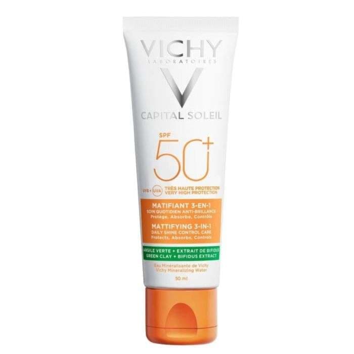 VICHY CAPITAL SOLEIL SPF50 TOUCHER SEC + APRES SOLEIL 100ML PACK view 1