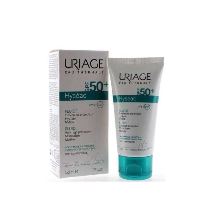 PACK URIAGE HYSEA FLUIDE SPF50 + HYSEAC GEL NETTOYANT 50ML