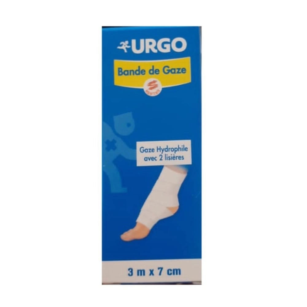 BANDE DE GAZ 3M x 7CM – URGO – vue 1
